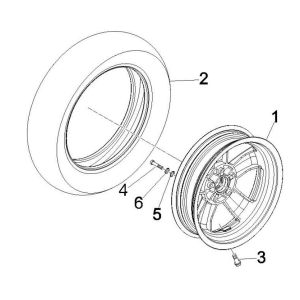 Roue avant GTS 125 IE