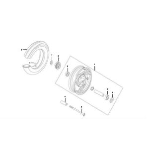 Roue avant Rover Fun 4 temps