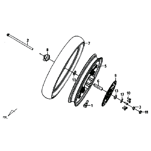Parcours noir Avant Sym Symphony SR (BK5560)