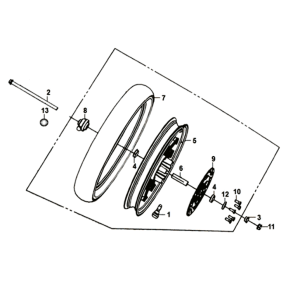 Roue avant Sym Symphony ST E3