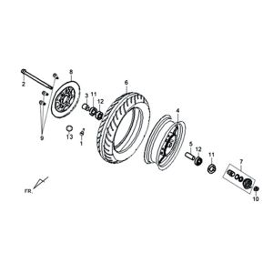 Roue avant Sym XPRO 50 E4