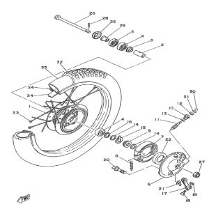 Roue avant Yamaha DT-50 MX