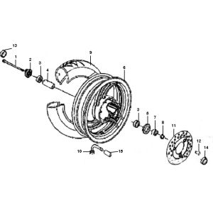 Roue avant Znen Aurora 4 temps