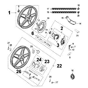 Roues Peugeot Vogue Black