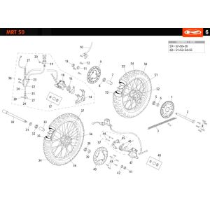 Roues Rieju MRT enduro blanches 2010 2 temps