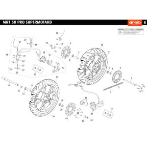 Roues Rieju MRT pro SM noires 2010 2 temps