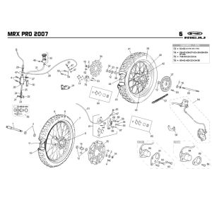 Roues Rieju MRX pro r-green 2008 2 temps