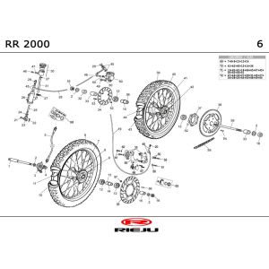 Roues Rieju RR castrol 2001 2 temps