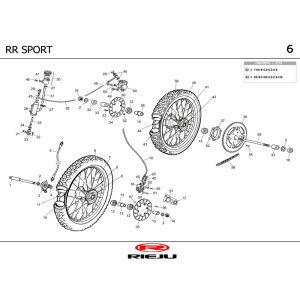 Roues Rieju RR sport noir 2002 2 temps