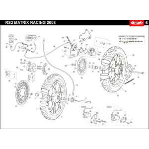 Roues Rieju Rs2 bleu 2006 2 temps