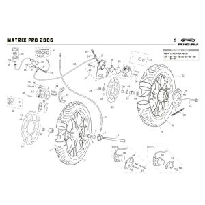 Roues Rieju Rs2 pro orange 2009 2 temps