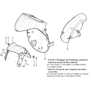 Pare-boue avant - Garde-boue Piaggio Typhoon 50 2 temps Euro 3 2011