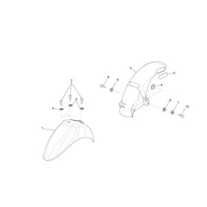 Garde boue Piaggio Liberty 4 temps noir 98/a