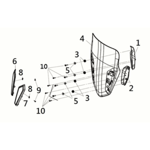 Wind screen Sym Joymax Z 125i E5 2022
