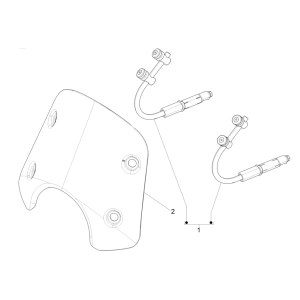 Pare-brise - Windows Vespa GTS 125 4T E5 ABS 2021 (EMEA)