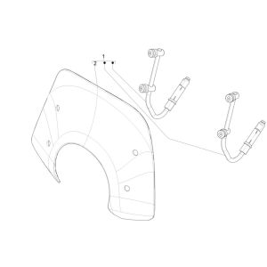 Pare-brise- Vitres Vespa Primavera 125 4T 3V IE ABS