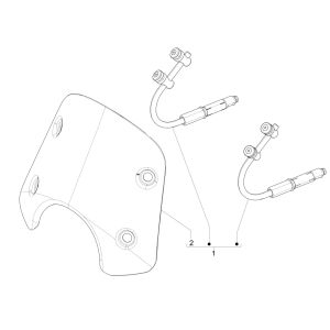 Pare-brise Vespa GTS 125 4 temps IE ABS Euro4 2016-2018