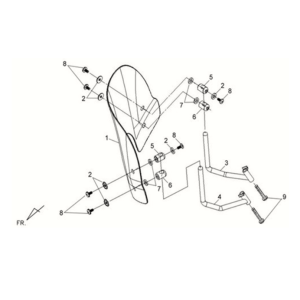 Pare-brise Sym Fiddle II 125S