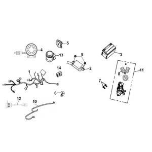 Wire harness Sym ADX 125i ABS+ TCS E5 2023