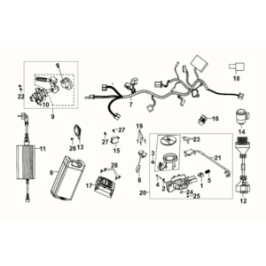 Faisceau de câbles Sym E-XPRO 45KM/H 2020-2021