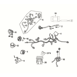 Faisceau de câbles Sym Fiddle III 50 E3