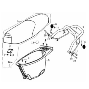 Selle Selle Bucket Generic Cracker noir 2010 2 temps