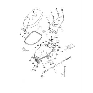 Boite de selle Yamaha Aerox 2 temps