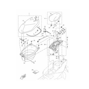 Selle Selle Box Yamaha Aerox 2 temps 2013