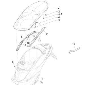 Selle Piaggio Liberty 125 4 temps 3V IE ABS (IGET Euro 5)
