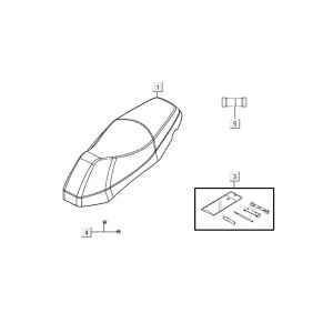 Selle AGILITY 16+ 4T 125 Argent Métallique Mat
