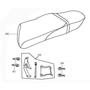 Selle AGM Retro Extra blanc mat