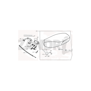 Selle Santini Capri 125cc noire