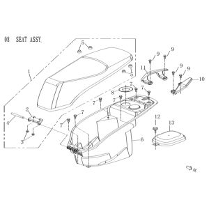 Sacoche de selle/Selle Agm Qube