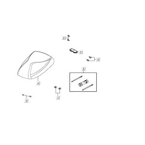 Selle Kymco Delivery 4 temps noire