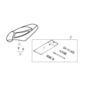 Selle Kymco Vitality 4T AC anthracite