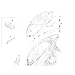 Piaggio Medley 125 4T IE ABS E4 2016-2019 Seat (EMEA)