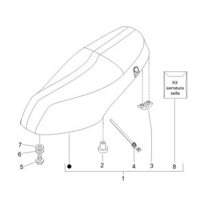 Selle Piaggio Zip 2000 2 temps AC