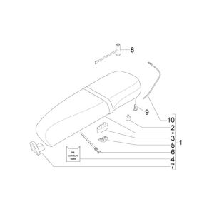 Selle Vespa LXV 2 temps