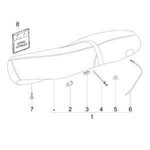 Selle Vespa S 25 km 4 temps 2 soupapes