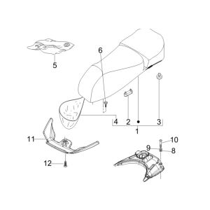 Selle et assise Vespa GTV 250 4T 4V IE