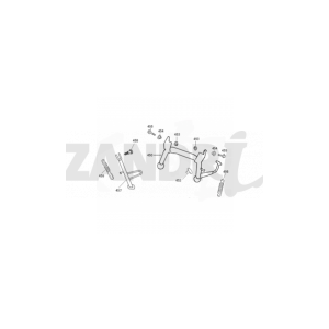 Béquille centrale latérale Santini San Remo creme