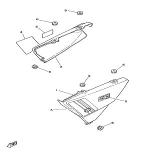 Capots latéraux Yamaha DT-50 MX