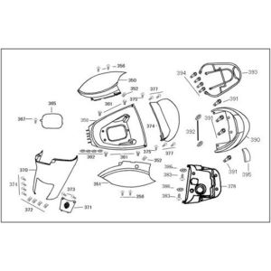 Porte-écran latéral Berini Sprint anthracite plat