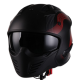 Casque Vito Bruzano noir/rouge