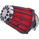Filtre à air sport ouvert Malossi E5 45° Ø 38 mm rouge/noir PHVA / PHBN / Mikuni 12-14-16-17,5