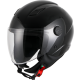 Casque jet Vito Uno noir brillant