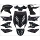 Kit Carénage Yamaha Aerox / MBK Nitro Noir (jusqu'à 2013) 11 pièces