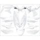 Kit Carénage Yamaha Aerox / MBK Nitro Blanc (jusqu'à 2013) 11 pièces