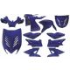 Kit Carénage Yamaha Aerox / MBK Nitro Bleu (jusqu'à 2013) 11 pièces