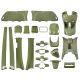 Kit carénage AGM VX(S) / BTC Riva(S) / GTS Toscana / Senzo Rivalux vert 21 pieces